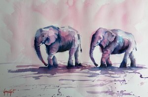 Pink Elephants Walk