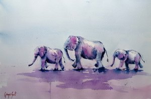 Purple Elephant Family