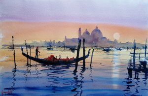 Venice Gondola Sunset