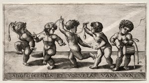 Children Dancing to a Drum by Giorgio Reverdino
