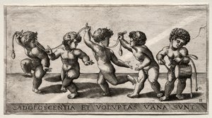 Children Dancing to a Drum by Giorgio Reverdino