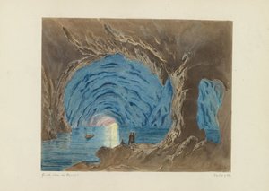 Blue Grotto on Capri by Giorgio Sommer (attributed to)