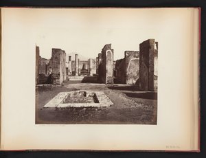View of the Ruins of the Casa di Pansa in Pompeii, Italy by Giorgio Sommer (attributed to)