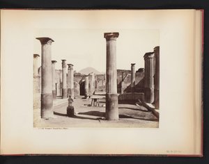 View of the Ruin of the House of Marco Olconio in Pompeii, Italy by Giorgio Sommer (attributed to)