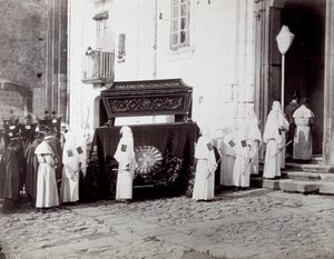 Funeral Procession of the Congregation of San Francesco in Naples by Giorgio Sommer