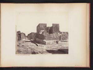 View of the Temple of Fortuna Augusta in Pompeii, Italy by Giorgio Sommer