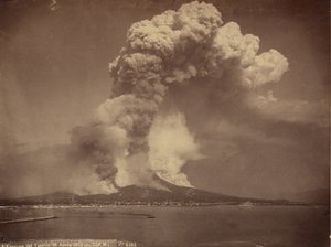 Mount Vesuvius, active, 1872 by Giorgio Sommer