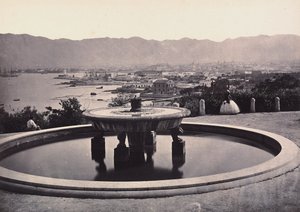 Panorama from the Villa Belmonte with the Fountain, Palermo by Giorgio Sommer
