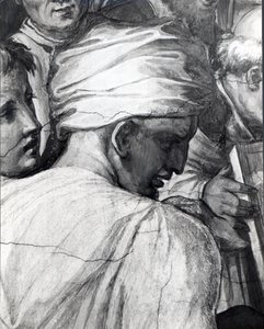 Portrait of Luca della Robbia in the Sala di Cosimo il Vecchio by Giorgio Vasari