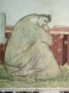 Apparition of St Francis to St Anthony (detail), Basilica of Santa Croce, Bardi Chapel, Florence by Giotto (c.1266 1337)