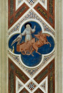 Elijah being taken into sky, (detail) by Giotto (c.1266 1337)