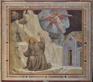 Transept, external part of The Bardi Chapel: St. Francis and the Stigmata