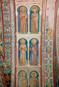 Representation of Saints Francis of Assisi, St. Clare, St. Benedict, and St. Anthony of Padua by Giotto (c.1266 1337)