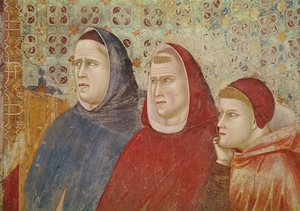 Saint Francis Preaching a Sermon to Pope Honorius III (detail) by Giotto di Bondone