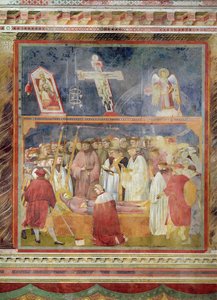St. Jerome Checking the Stigmata on the Body of St. Francis, 1296-97