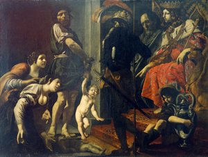 Judgment of Solomon by Giovanni Battista Caracciolo