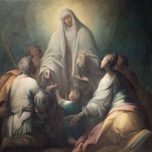 Madonna Distributing Alms