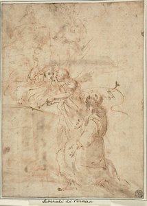 Vision of Saint Francis of Assisi at Portiuncula by Giovanni Andrea Donducci