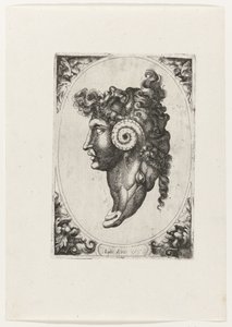 Composition of Three Faces and the Head of a Ram by Giovanni Andrea Maglioli