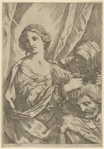 Judith Grasping the Head of Holofernes by the Hair and Looking to the Left by Giovanni Andrea Sirani
