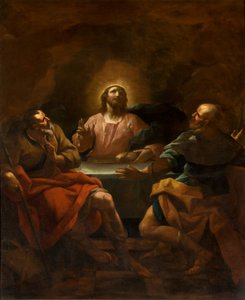 Chapel of the SS Sacrament, Second span south side, Giovanni Antonio Borroni, Dinner of Emmaus 1750