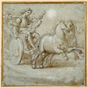 Apollo seated in his chariot with his viol by Giovanni Antonio (circle of) Pordenone