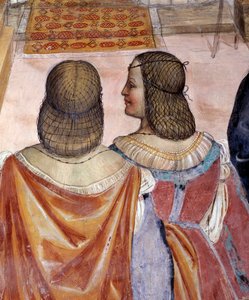 Benedict Excommunicated Two Nuns and Absolves Them After Their Death (detail) by Giovanni Antonio Bazzi Sodoma