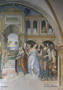 Florentius Sending the Harlots into the Monastery, Scene from the Life of St Benedict