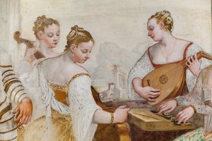 Court Ladies, (detail) by Giovanni Antonio Fasolo