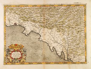 Eastern Liguria Region (Copper Engraving) by Giovanni Antonio Magini