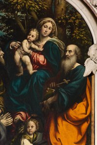 Altar of Saint Catherine, Madonna and Child between Saints Philip and James and the Donor Giacomo Schizzi, Il Pordenone 1522 (Detail)