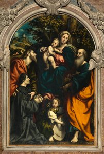 Altar of Saint Catherine, Madonna and Child Between Saints Philip and James and the Donor Giacomo Schizzi