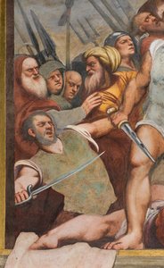 Central Aisle, First South Span, Christ Nailed to the Cross, Il Pordenone
