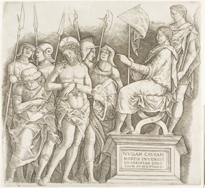 Christ before Pilate by Giovanni Antonio da Brescia
