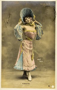 Postcard: Moulin Rouge - Portrait of Mariette, Music hall artist