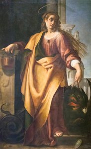 Saint Martha and the Tamed Dragon
