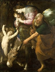 The Flight into Egypt by Giovanni Battista  Crespi