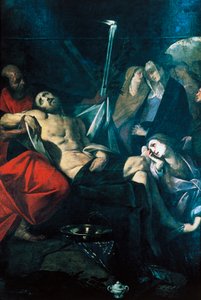 Deposition of Christ in Sepulchre by Giovanni Battista  Crespi