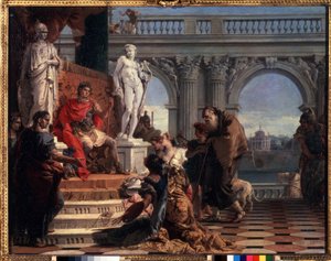 Maecenas Presenting the Arts to Augustus by Giovanni Battista Tiepolo
