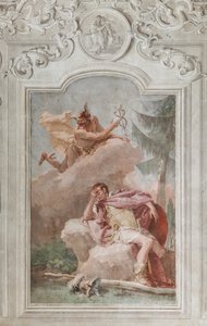 Palazzina (Small Building), the third room or room of the Aeneid: "Aeneas dreams of Mercury who orders him to leave"