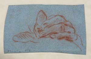 Study of a Left Hand, c.1750-1754 by Giovanni Battista (attr. to) Tiepolo