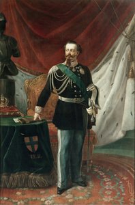 Portrait of Victor Emmanuel II of Savoy by Giovanni Battista Biscarra
