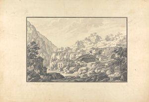 View of the Source of the Lycus River (Nahr el-Kelb) by Giovanni Battista Borra