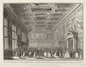 Reception by the Doge of Foreign Ambassadors in the Sala del Collegio
