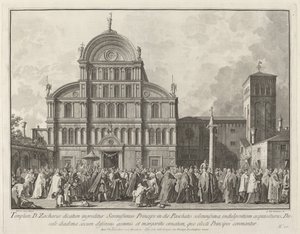 Visit of the Doge to San Zaccaria on Easter Day, 1763-1766 by Giovanni Battista Brostoloni