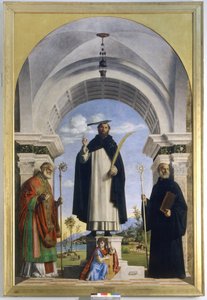 Saint Peter Martyr with Saints Nicholas and Benedict by Giovanni Battista Cima da Conegliano