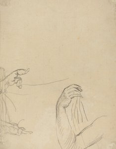 Study of Two Putti and a Draped Arm by Giovanni Battista Cipriani