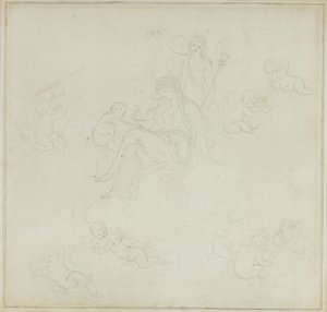 Venus with Putti by Giovanni Battista Cipriani