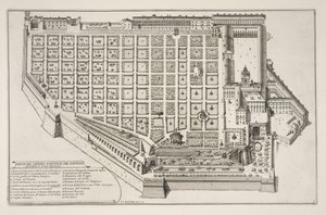 Papal Garden and Palace of the Quirinale, from Il Nuovo Teatro della Fabriche et Edifici in Prospettiva di Roma Moderna, published c.1665-69