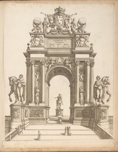 Triumphal Arch in Honor of Pope Clement X by Giovanni Battista Falda